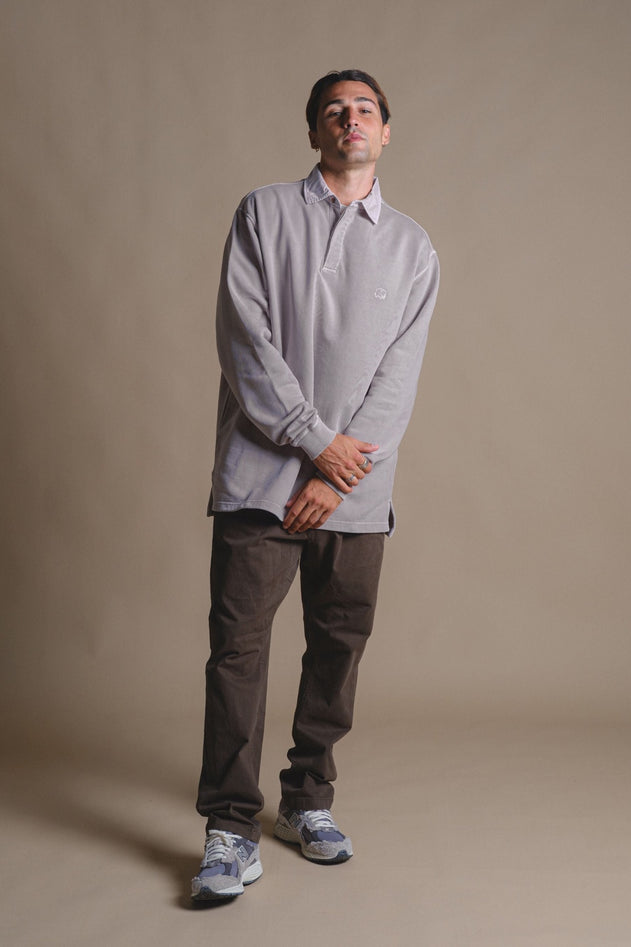Polo Sweater Island Fossil Grey