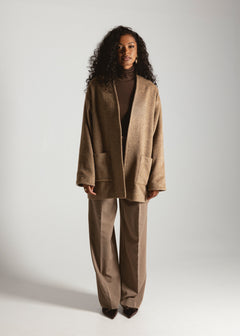 Astoria Wool Jas Bruin