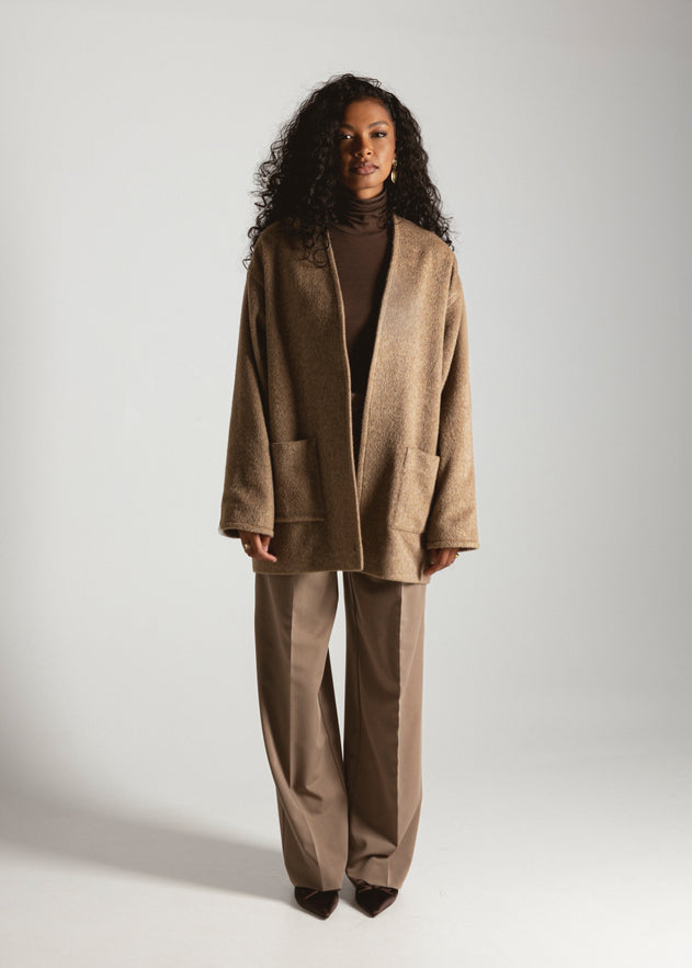 Astoria Wool Jas Bruin
