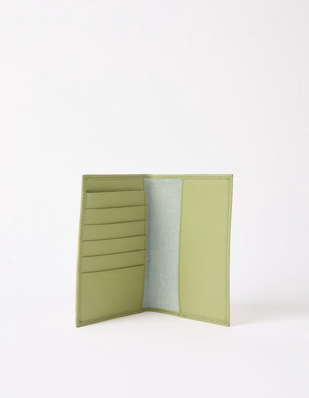 Passport Holder Tea Green Classic Leather