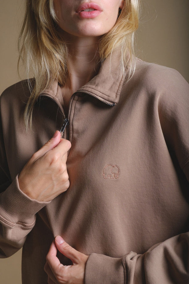 Zip Sweater Caribou Bruin