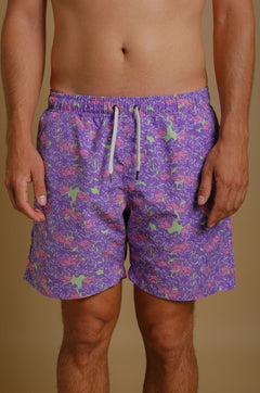 Heren Trippyplant Zwemshort Sour Grape