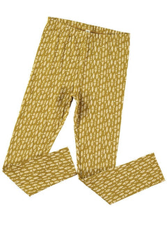Kids' Organic Cotton Tights Ethnic Mustard