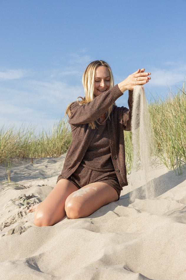 Sabbia Cardigan Chocolate