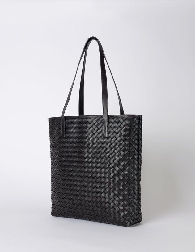 Georgia Black Woven Classic Leather