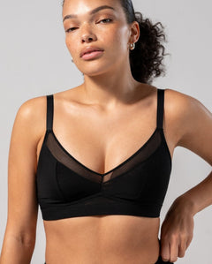 Mesh Support+ Bralette Black