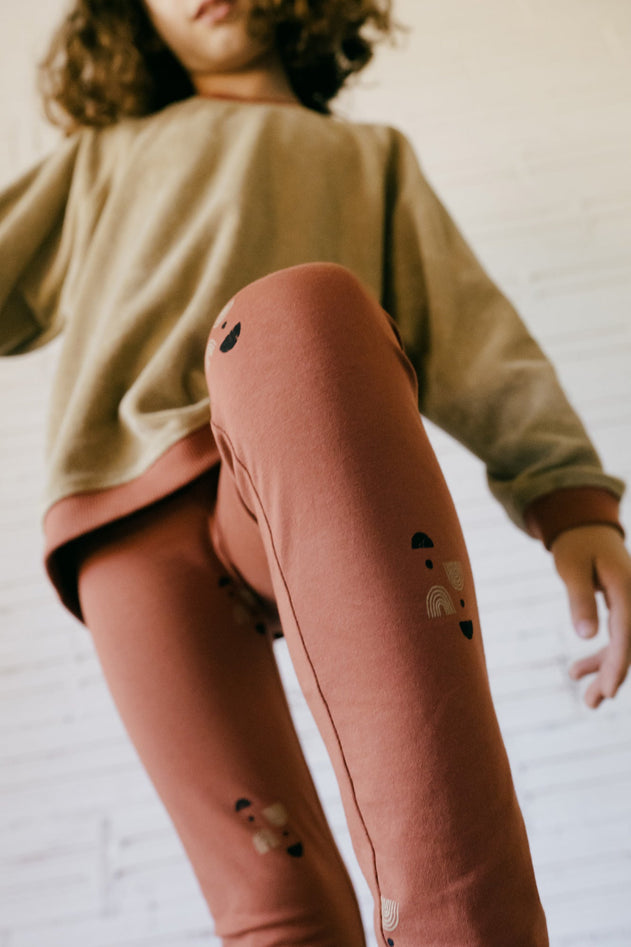 Galatea Kinder Legging Twilight Mars Red