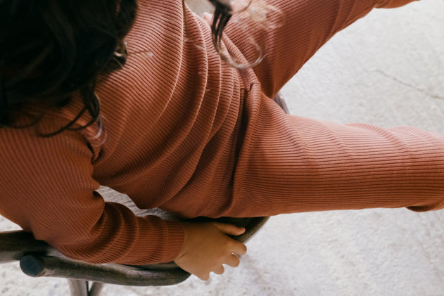 Kids' Galatea Ribbed Leggings Mars Red