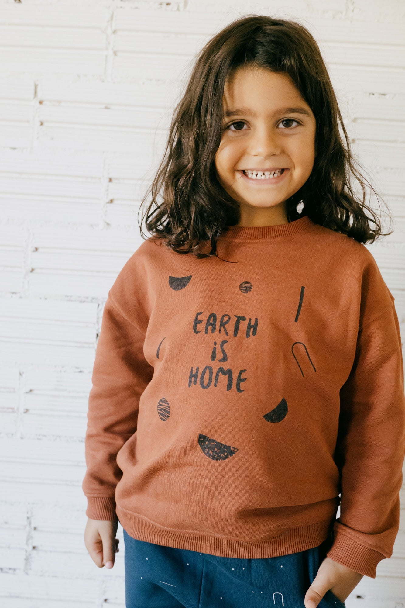 Kids' Gaby Raglan Sleeve Sweatshirt Mars Red