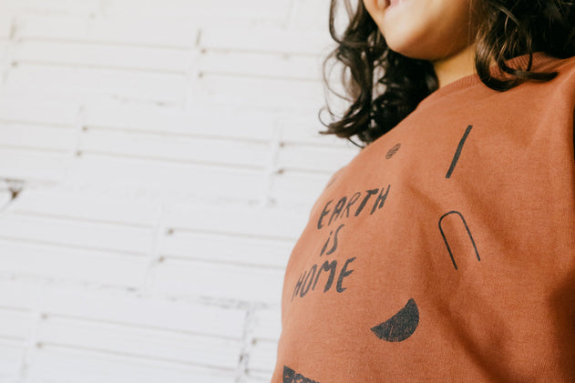 Kids' Gaby Raglan Sleeve Sweatshirt Mars Red