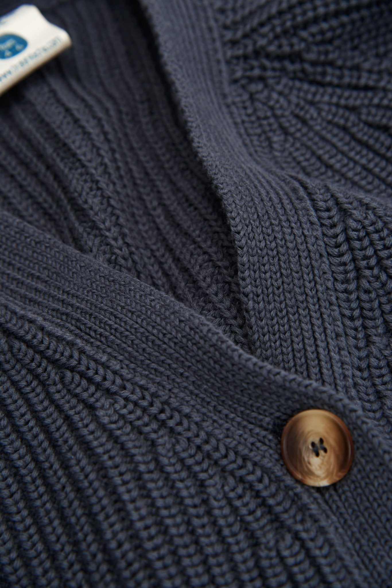 Kid's Giova Short Cardigan Grey Blue