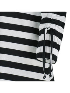 Ailigas Dress Black and White striped