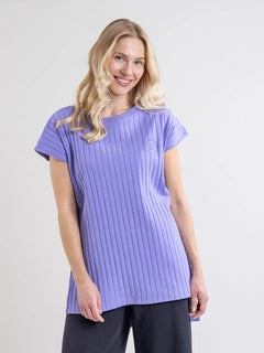 Uoma Ribbed Tunic Purple