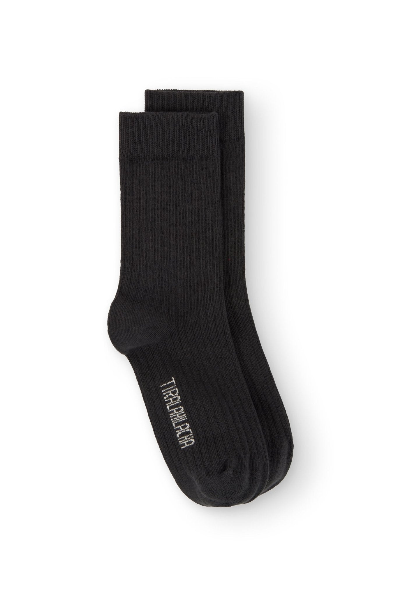 Ribbed Crew Socks Cosmos Black