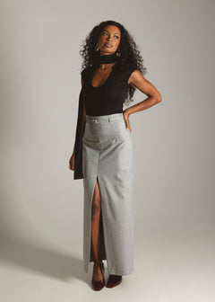 Gaia Pencil Skirt Grey