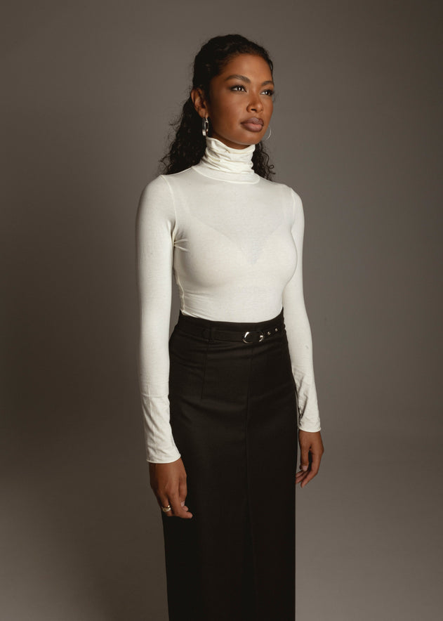 Belle Turtleneck Body Off-White