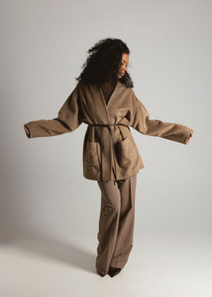 Astoria Wool Jas Bruin