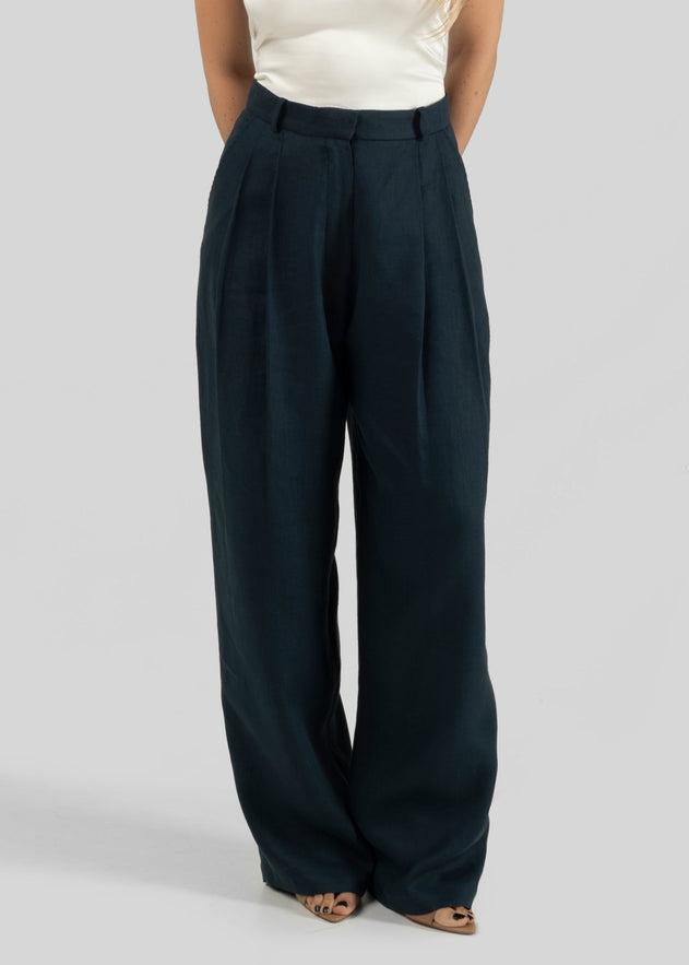 Chloe Trousers Navy Blue