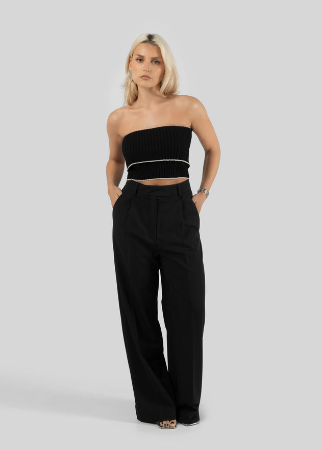 Giselle Bandeau Top Zwart