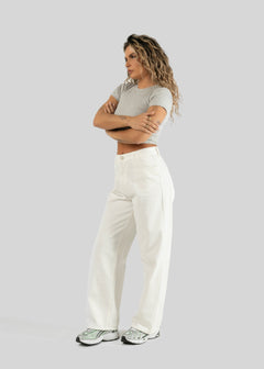 Damian Straight Fit Jeans White