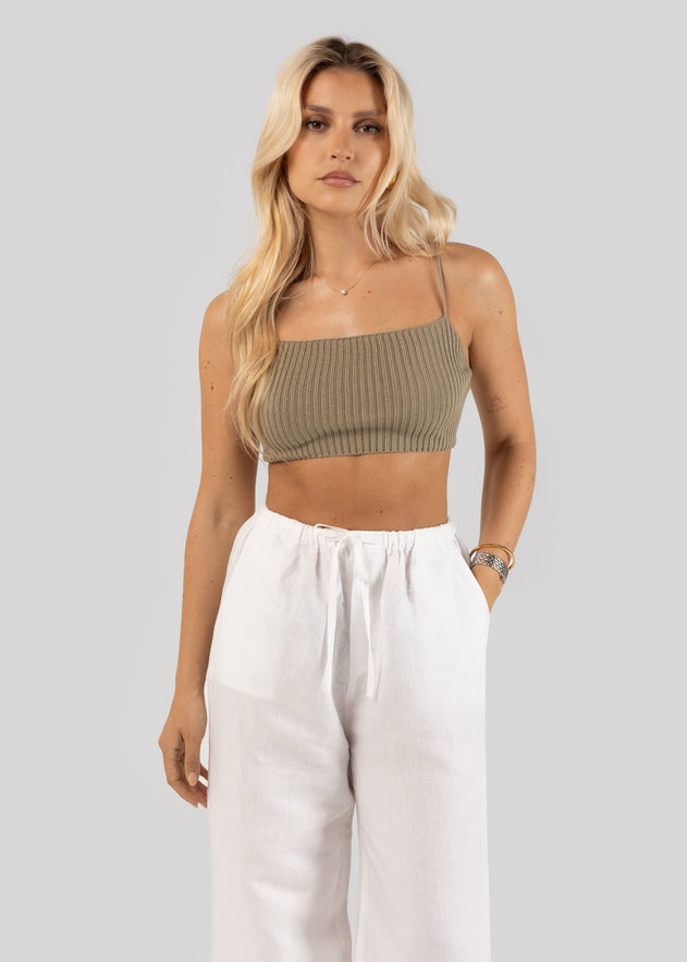 Aruba Backless Top Green