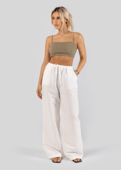 Mai Linnen Broek Wit
