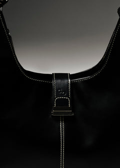 The Caviar Leather Bag Black