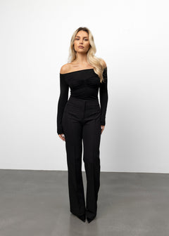 Jagger Flare Trousers Black