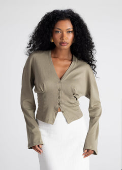 D'Arc Blouse Green