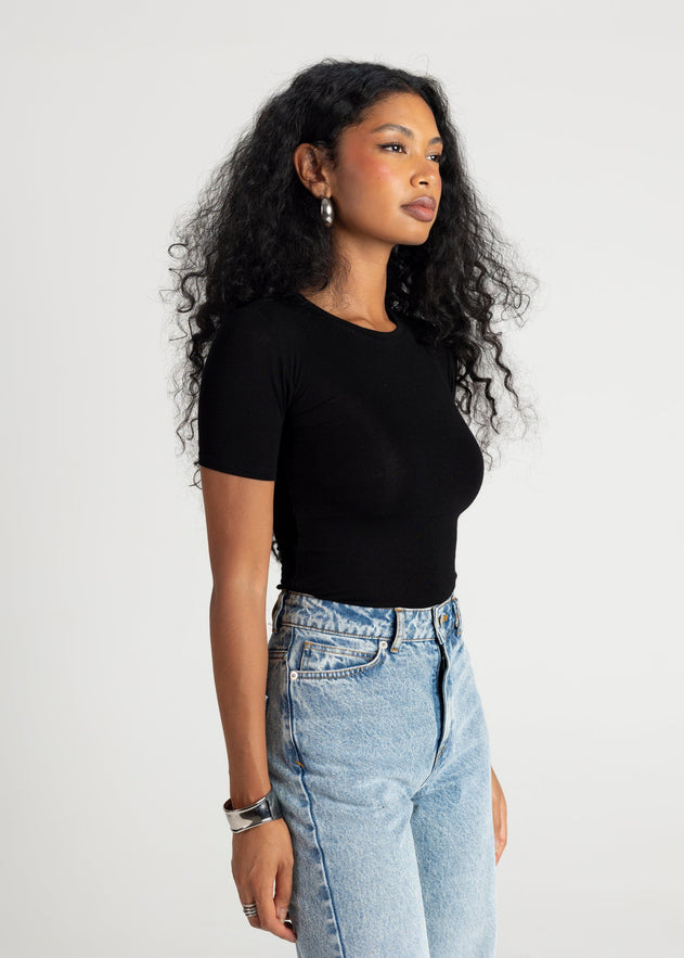 90’s Fitted T-Shirt Black