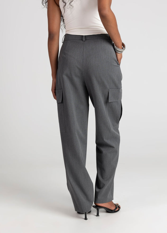 Ezra Cargo Trousers Grey