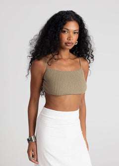 Aruba Backless Top Green