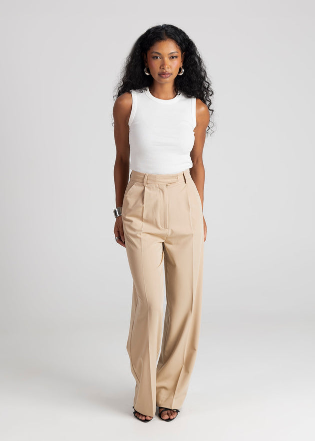Jagger Tailored Trousers Beige