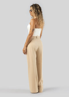 Jagger Getailleerde Broek Beige
