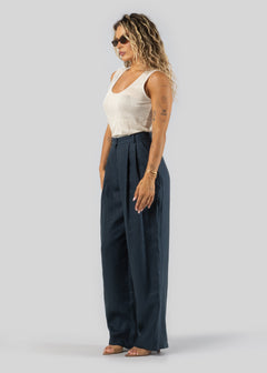 Linen Tank Top Beige