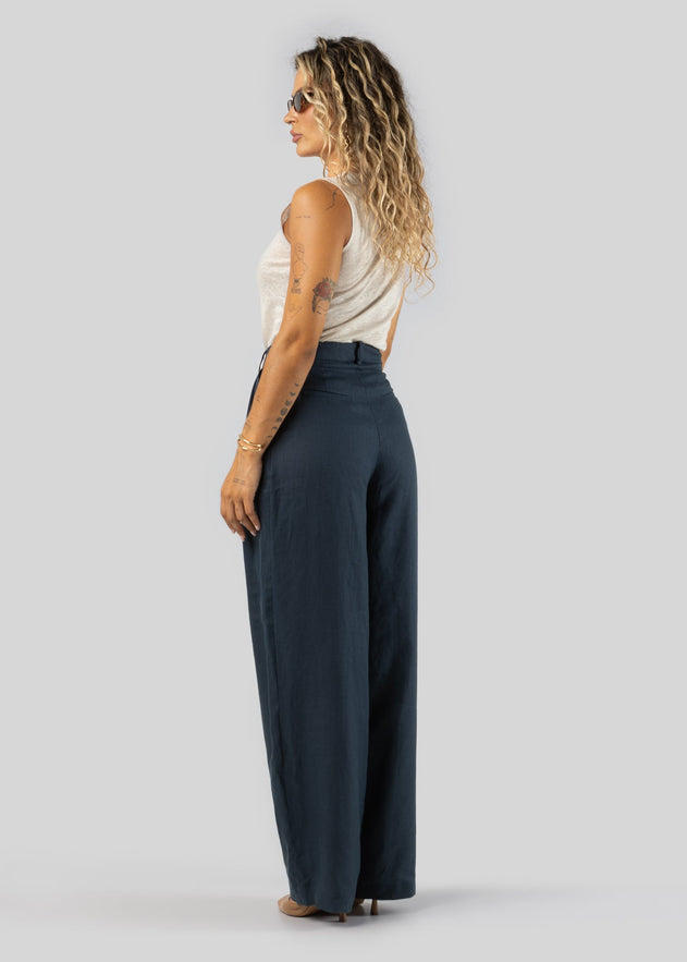 Linen Tank Top Beige