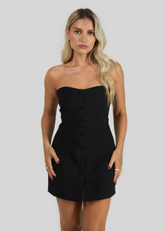 Jagger Strapless Mini Dress Black