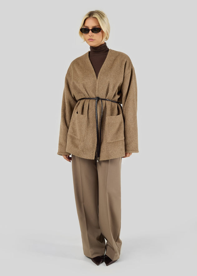 Astoria Wool Jas Bruin