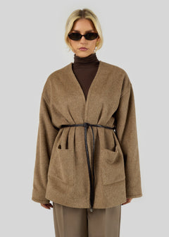 Astoria Wool Jas Bruin