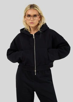 Comfort Zone Zipper Jacket Black