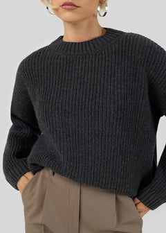 Essential Wool Sweater Charcoal