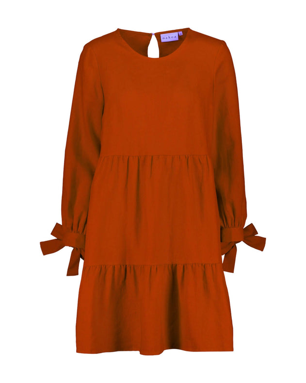 Hailey Dress Burnt Orange