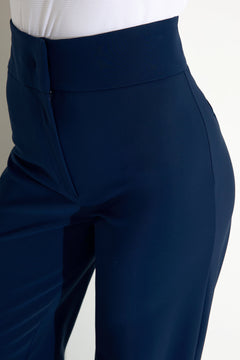 Harmony Trousers High Waisted Dark Blue