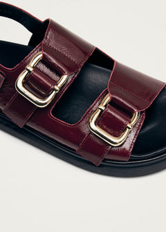 Harper Leather Sandals Onix Burgundy