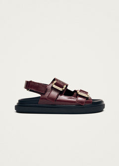 Harper Leather Sandals Onix Burgundy