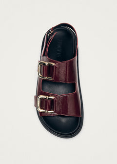 Harper Leather Sandals Onix Burgundy