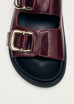 Harper Leather Sandals Onix Burgundy