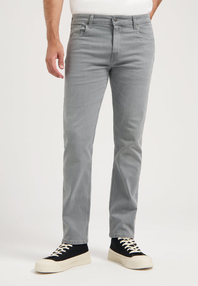 Bryce Mid Straight Jeans Light Grey