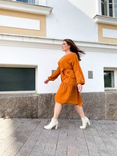 Lilia Dress Ochre