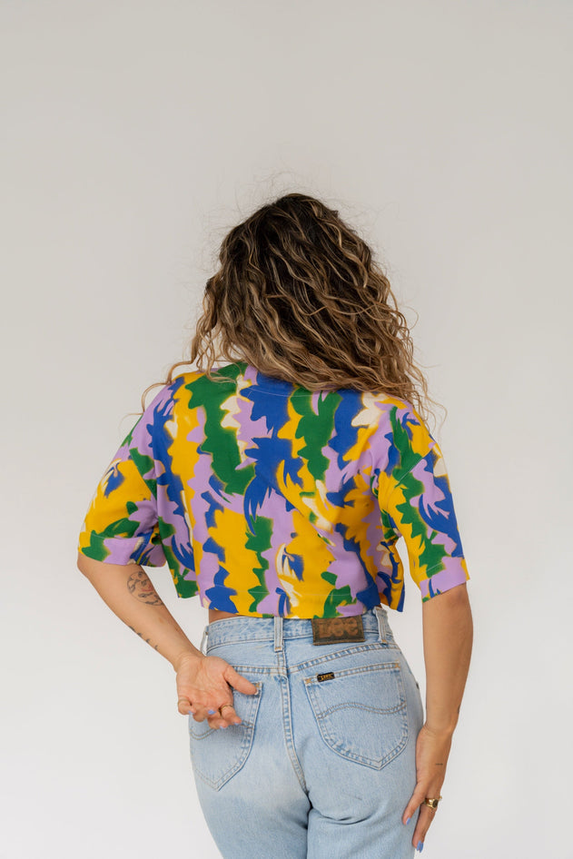 Blair Cropped Shirt Multicolor